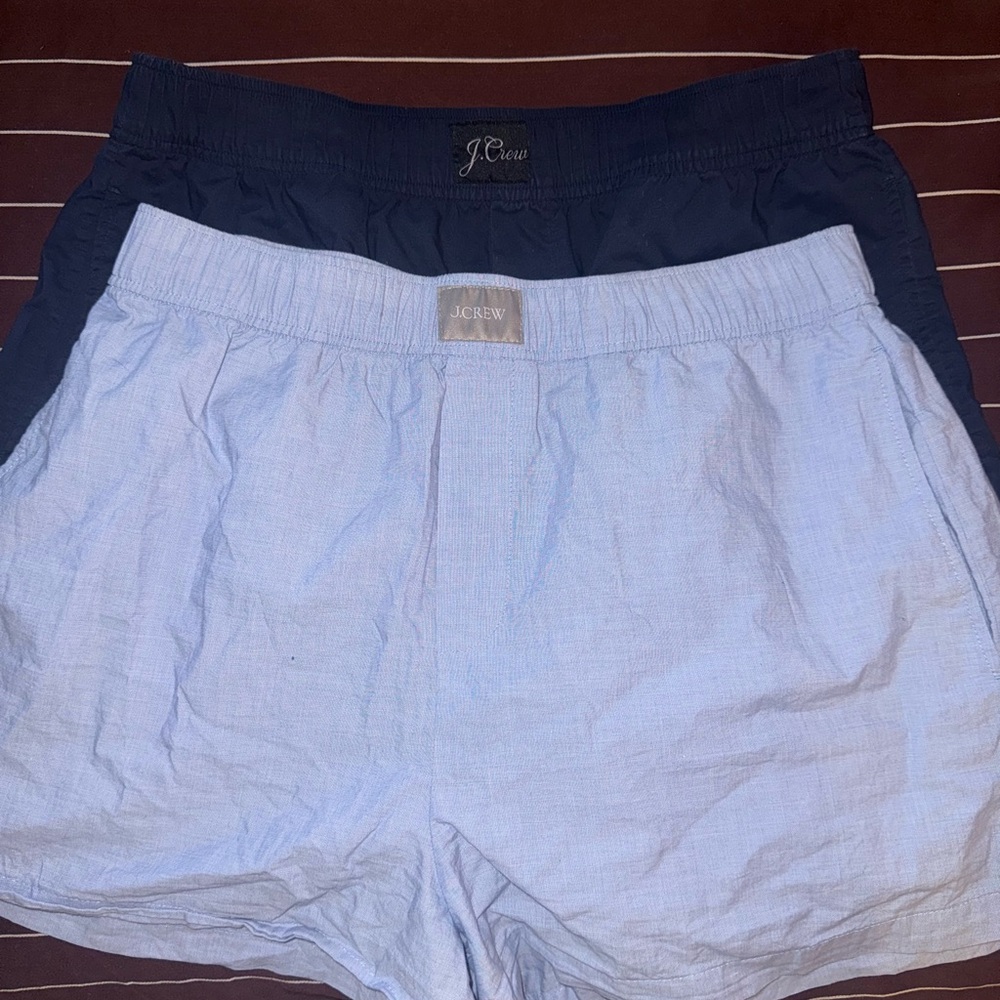 2 pairs j crew boxer shorts women